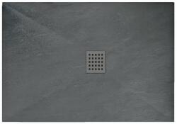 Rea Rock cădiță de duș dreptunghiulară 120x80 cm gri REA-K4583