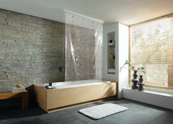 Kleine Wolke Duschrollo jaluzele de duș fără casete 240x128 cm transparent-multicolor 3321351747 (3321351747) Perdea de dus
