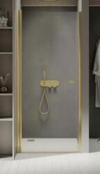 NEW TRENDY New Soleo Light Gold uși de duș 90 cm înclinabilă auriu luciu/sticlă transparentă D-0452A (D0452A)