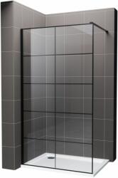 Hagser Agatha perete cabină de duș walk-in 80 cm negru mat/sticla transparentă HGR80000022 (HGR80000022)