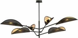 Emibig Vene lampă de tavan 6x10 W negru-auriu 1158/6 (11586)
