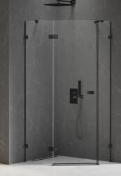 NEW TRENDY Avexa Black cabină de duș 100x80 cm negru mat/sticlă transparentă EXK-3881 (EXK3881)