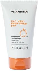 Bioearth Scrub pentru față - Bioearth Vitaminica Vit C, AHA + Sweet Orange Peel Face Scrub 150 ml