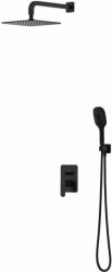 Omnires Sacramento set de duș ascuns cu duș de ploaie negru SYSSC10BL (SYSSC10BL)