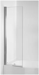 Jika Tigo paravan cadă 60 cm o piesă argint luciu/sticlă transparentă H2562140026681 (H2562140026681)