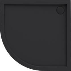 Oltens Superior cădiță de duș semirotundă 90x90 cm negru 16002300 (16002300)