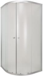 INVENA Vitoria cabină de duș 90x90 cm semicircular satin luciu/sticlă mat AK-49-196 (AK49196)