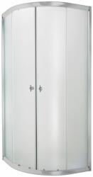 INVENA Marbella cabină de duș 90x90 cm semicircular crom luciu/sticlă mat AK-46-191 (AK46191)
