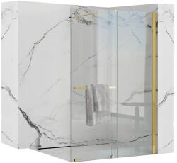 Rea Cortis perete de duș 100 cm auriu luciu/sticla transparentă REA-K8484