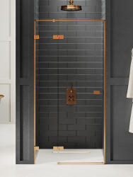 NEW TRENDY Avexa Copper Brushed uși de duș 120 cm înclinabilă EXK-3539