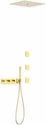 TRES B-System set de duș ascuns cu termostat cu duș de ploaie auriu 30725406OR (30725406OR)