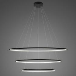 Altavola Design Ledowe Okręgi lampă suspendată 3x130 W negru LA075/P_100_in_3k_black_dimm