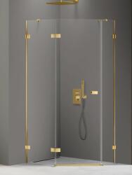 NEW TRENDY Avexa Gold Shine cabină de duș 100x80 cm auriu luciu/sticlă transparentă EXK-3848 (EXK3848)