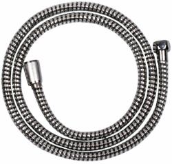 Invena Superflex furtun de duș 150 cm crom-negru AW-30-JT6 (AW30JT6)