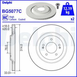 DELPHI Tarcza Ham. Tyl (bg5077c)
