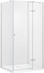 Besco Pixa cabină de duș 90x90 cm pătrat crom luciu/sticlă transparentă PKP-90-195-C (PKP90195C)