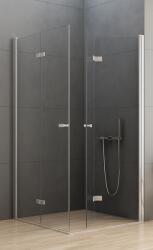 NEW TRENDY New Soleo cabină de duș 100x80 cm dreptunghiular crom luciu/sticlă transparentă D-0150A/D-0152A (D0150A/D0152A)