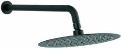 FERRO cap de duș cu braț 25x25 cm rotund negru NPT13BL (NPT13BL)