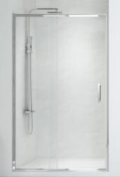 NEW TRENDY New Corrina uși de duș 130 cm culisantă aluminiu luciu/sticlă transparentă D-0251A (D0251A)