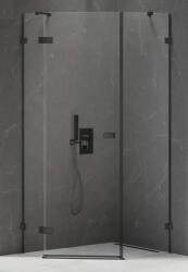 NEW TRENDY Avexa Black cabină de duș 100x80 cm negru mat/sticlă transparentă EXK-3882 (EXK3882)