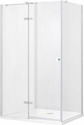 Besco Pixa cabină de duș 120x80 cm dreptunghiular crom luciu/sticlă transparentă PPL-128-195-C (PPL128195C)