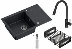 Quadron Comfort 111 chiuveta cu baterie și accesorii negru/negru HCQP7850CZK_3673500BLM (HCQP7850CZK3673500BLM)