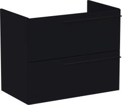 Roca Ella dulap 78.5x44.6x63.5 cm sub chiuveta pe perete negru A857770532 (A857770532)