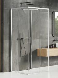 NEW TRENDY Prime cabină de duș 100x80 cm dreptunghiular crom luciu/sticlă transparentă K-1518 (K1518)