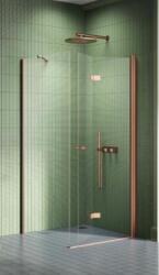 NEW TRENDY New Soleo Copper Brushed cabină de duș 90x90 cm pătrat cupru periat/sticlă transparentă K-2065