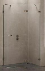 NEW TRENDY Avexa Gunmetal Brushed cabină de duș 100x80 cm gunmetal periat/sticlă transparentă EXK-3839 (EXK3839)