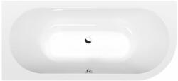 POLYSAN Viva cadă colțar slim 185x80 cm partea stângă alb 72099S (72099S)