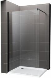Hagser Bertina perete cabină de duș walk-in 120 cm negru mat/sticla transparentă HGR30000022