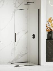 NEW TRENDY Smart Black perete cabină de duș walk-in 140 cm negru semi lucios/sticla transparentă EXK-4195