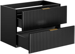 Comad Adel Black dulap 80x46x57 cm sub chiuveta pe perete negru ADEL BLACK 82-80-B-2S (ADELBLACK8280B2S)