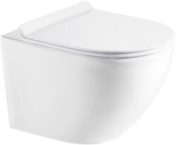 Hagser Beno vas wc cu capac soft-close agăţat fără margine alb HGR10000042 (HGR10000042)