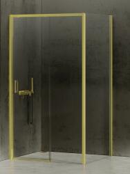 NEW TRENDY Prime Light Gold cabină de duș 130x100 cm dreptunghiular auriu luciu/sticlă transparentă K-1479