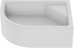 New Trendy New Maxima cădiță de duș semirotundă 120x85 cm alb B-0379 (B0379)
