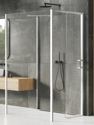 NEW TRENDY Prime cabină de duș 100x90 cm dreptunghiular crom luciu/sticlă transparentă K-1254 (K1254)