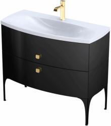 Oristo Louis dulap 101.6x47.7x55.4 cm sub chiuveta pe perete negru OR50-SD2S-102-7 (OR50SD2S1027)