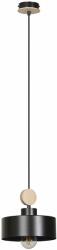 Emibig Tuniso lampă suspendată 1x60 W negru-lemn 582/1 (5821)