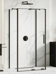 NEW TRENDY Smart Black cabină de duș 100x80 cm dreptunghiular negru mat/sticlă transparentă EXK-4174 (EXK4174)