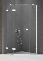 NEW TRENDY Avexa White cabină de duș 100x80 cm alb mat/sticlă transparentă EXK-3871 (EXK3871)