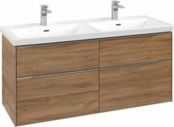 Villeroy & Boch Subway 3.0 dulap 127.2x46.2x57.6 cm sub chiuveta pe perete stejar C568L0RH (C568L0RH)