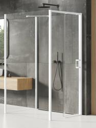 NEW TRENDY Prime White cabină de duș 110x110 cm pătrat alb mat/sticlă transparentă K-1626 (K1626)