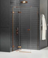 NEW TRENDY Avexa Copper Brushed cabină de duș 120x90 cm dreptunghiular cupru periat/sticlă transparentă EXK-3556 (EXK3556)