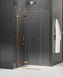 NEW TRENDY Avexa Copper Brushed cabină de duș 120x90 cm dreptunghiular cupru periat/sticlă transparentă EXK-3556