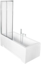 Besco Ambition paravan cadă 80.5 cm două piese crom luciu/sticlă transparentă PAP-2S (PAP2S)
