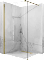 Rea Aero perete cabină de duș walk-in 80 cm auriu luciu/sticla transparentă REA-K8439