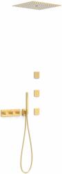 TRES B-System set de duș ascuns cu termostat cu duș de ploaie auriu 30725406OM (30725406OM)