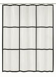 Kleine Wolke Brooklyn perdea de duș 200x180 cm transparent-negru 7823116305 (7823116305) Perdea de dus